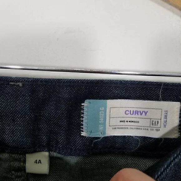 NWT GAP Curvy Low Rise Boot Cut Stretch Jeans Blue Size 4A - Picture 4 of 5